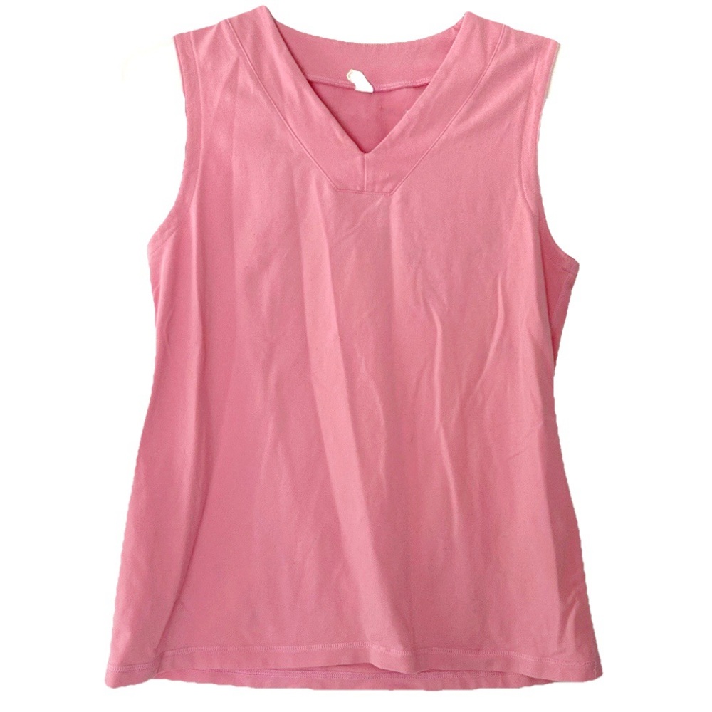 Lululemon Light Pink Women's Tennis Tank Top V Neck Athletic Exercise Gym Golf